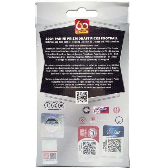 2021 Panini Prizm Draft Picks Football Hanger Box Factory Sealed 20 Cards NFL - Picture 3 of 6